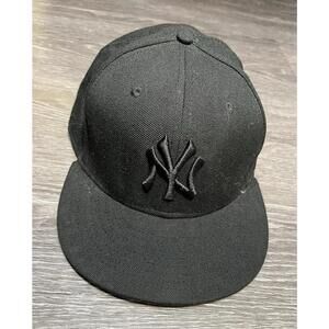 New Era 5950 MLB New York Yankee Black, Men 7 1/4 Fitted Hat
